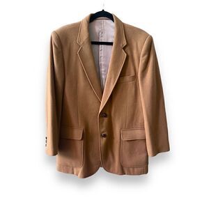 Hill & Archer Blazer Suitjacket Men’s 40R Camel Tan Pure Wool Vtg